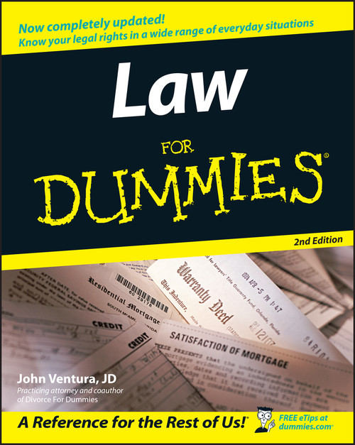 Law For Dummies by John Ventura, 9780764558306