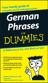 German Phrases For Dummies by Paulina Christensen, Anne Fox, 9780764595530