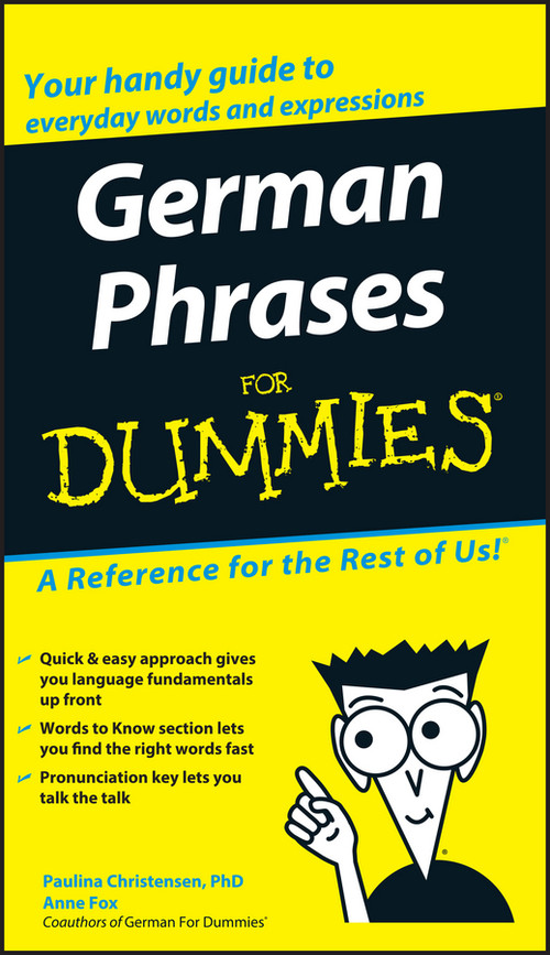 German Phrases For Dummies by Paulina Christensen, Anne Fox, 9780764595530