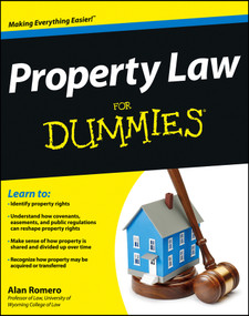 Property Law For Dummies by Alan R. Romero, 9781118375396