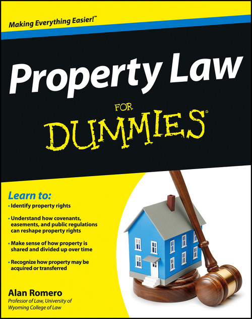 Property Law For Dummies by Alan R. Romero, 9781118375396