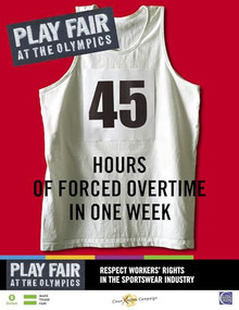 Play Fair at the Olympics (45 Hours of Forced Overtime in One Week) by ICFTU, 9780855985356