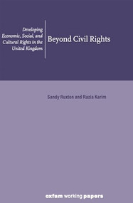 Beyond Civil Rights by Sandy Ruxton, Razia Karim, 9780855984748