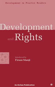 Development and Rights by Firoze Manji, 9780855984069