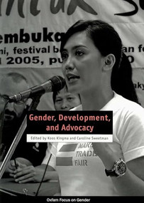 Gender, Development, and Advocacy by Koos Kingma, Caroline Sweetman, 9780855985523