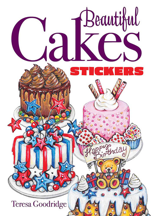 Beautiful Cakes Stickers by Teresa Goodridge, 9780486849898