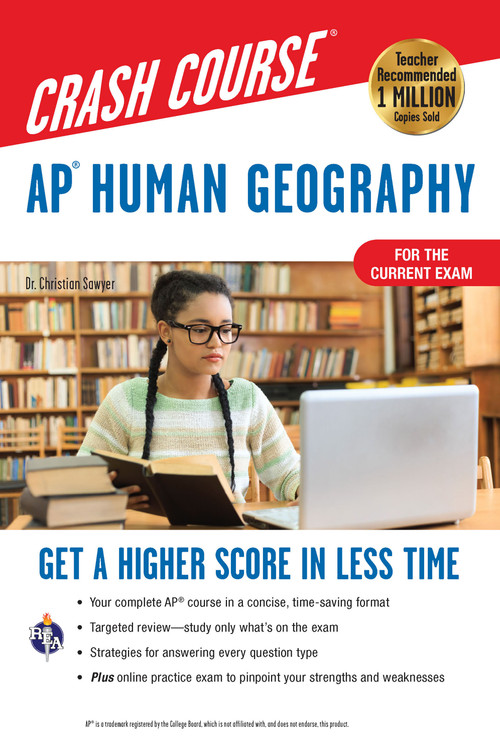 AP® Human Geography Crash Course, Book + Online (Get a Higher Score in Less Time) by Christian Sawyer, 9780738612553