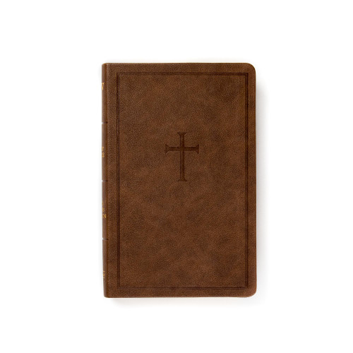 KJV Personal Size Bible, Brown LeatherTouch by Holman Bible Publishers, 9781087751375
