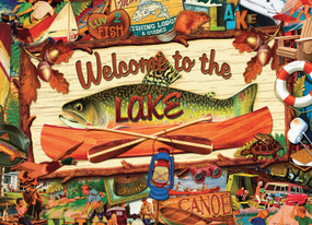 Welcome To the Lake 1000-Piece Puzzle by Kate Ward Thacker, 9781623439828