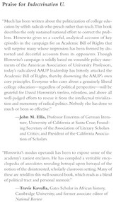 Indoctrination U (The Lefts War Against Academic Freedom) by David Horowitz, 9781594032370