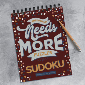 The World Needs More Sudoku Book Puzzle Pad, 9781646666881