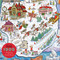 1000 Piece Greetings From The North Pole Map Christmas Jigsaw Puzzle, 9781646666898