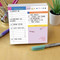 Rainbow Daily Note Block for Productivity and Lists Desktop, 9781643329024