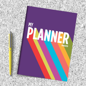 Purple Rainbow Medium Monthly Planner, 9781643327143
