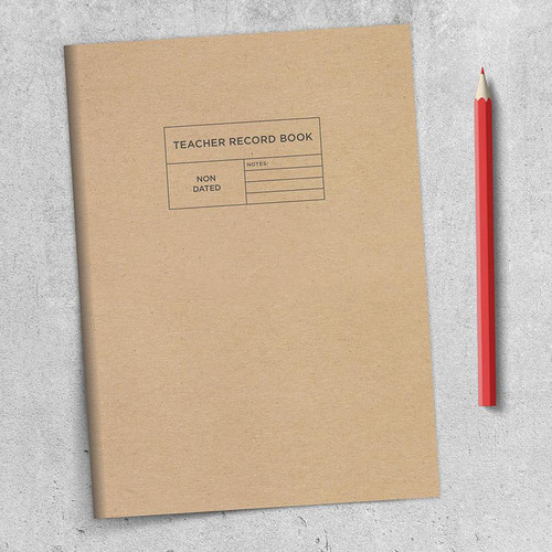 Professional Kraft Teacher Record Grade Book, 9781643327105