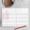 Professional Kraft Teacher Record Grade Book, 9781643327105