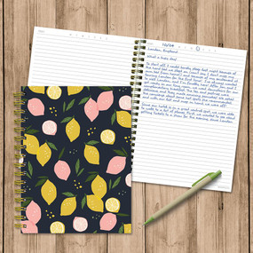 Joy Lemon Squeeze Spiral Lined Journal, 9781646668878