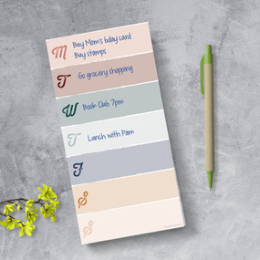 Color Block Boho Memo Magnet List Pad, 9781646664856