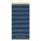 Blue Boho Stripe Daily Agenda Notepad Planner, 9781646664818