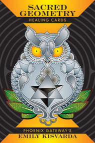 Sacred Geometry Healing Cards ((Oracle Kit Box Set with 49 Cards and Guide Book)) by Emily Kisvarda, 9780764357107