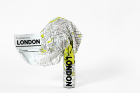 Crumpled City map of London, CCMTLONDON
