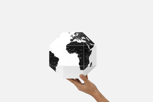 Dear World paper pinnable globe small - cities, DWGS