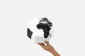 Dear World paper pinnable globe small - countries, DWGCS
