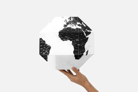 Dear World paper pinnable globe medium - cities, DWGCM