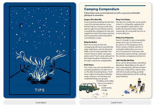 The Campout Card Deck (50 Cards to Elevate Your Outdoor Adventures) by Marnie Hanel, Jen Stevenson, 9781648291692