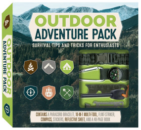 Outdoor Adventure Pack (Survival Tips and Tricks for Enthusiasts - Contains a Paracord Bracelet, 10-in-1 Multi-tool, Flint-striker, Compass, Stickers, Reflective Sheet, and a 48-page Book) by Marc Sumerak, 9780785840510