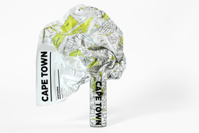 Crumpled City map of Cape Town, CCMTCapeTown