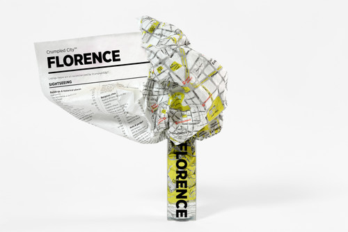Crumpled City map of Florence, CCMTFlorence
