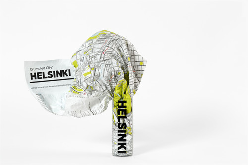 Crumpled City map of Helsinki, CCMTHelsinki