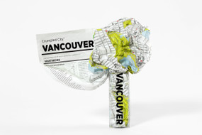 Crumpled City map of Vancouver, CCMTVancouver