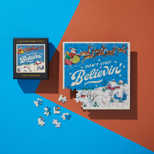 Don't Stop Believin' 100 Piece Mini Shaped Puzzle, 9780735371156