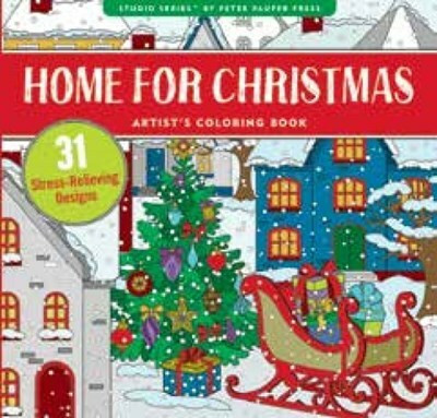 Home for Christmas Adult Coloring Book, 9781441335616