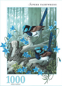 Superb Fairywrens (1000 piece puzzle) by Shirley Barber, 9781922418333