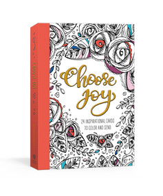 Choose Joy Postcard Book (24 Inspirational Cards to Color and Send) by Ink & Willow, 9780593236017