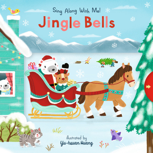 Jingle Bells ((A Christmas Carol Board Book with Interactive Sliders and QR Code for Instrumental and Vocal Versions - For Babies and Toddlers)) by James Lord Pierpont, Yu-hsuan Huang, 9781536227451