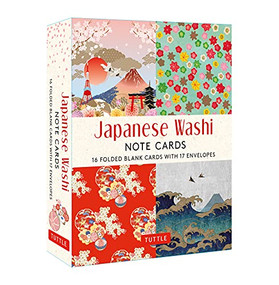 Japanese Washi, 16 Note Cards (16 Different Blank Cards with 17 Patterned Envelopes in a Keepsake Box!) by Tuttle Studio, 9780804852340