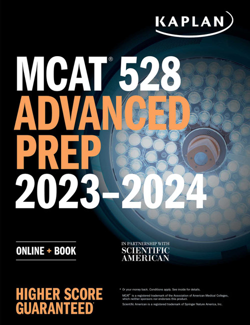 MCAT 528 Advanced Prep 2023-2024 (Online + Book) by Kaplan Test Prep, 9781506276786