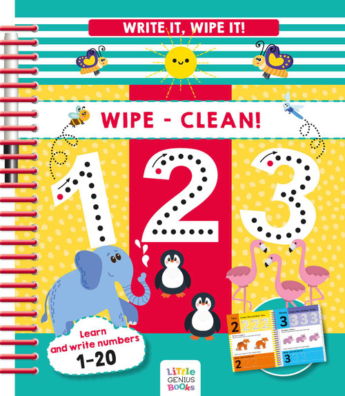 Write it, Wipe It! Wipe-Clean 123 by Little Genius Books, 9781953344687