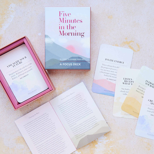Five Minutes in the Morning: A Focus Deck (50 Cards to Change Your Day) by Aster, 9781783255344