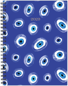 Turkish Blue Eye Dot 2023 2023 6.5" x 8.5" Softcover Weekly Planner by Willow Creek Press, 9781549230684