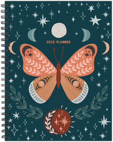 Celestial Mystical Butterfly 2023 6.5" x 8.5" Weekly Planner by Willow Creek Press, 9781549230950