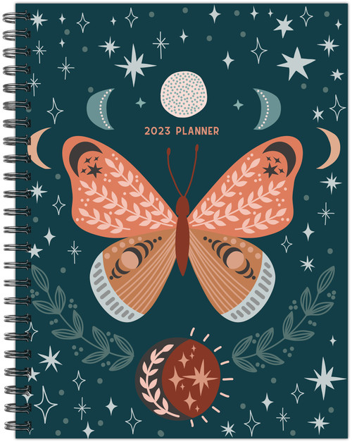 Celestial Mystical Butterfly 2023 6.5" x 8.5" Weekly Planner by Willow Creek Press, 9781549230950
