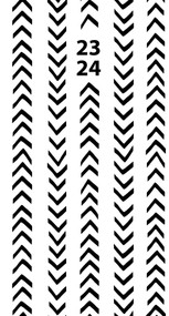 Black and White 2023 2-Year Pocket Planner by Willow Creek Press, 9781549230806
