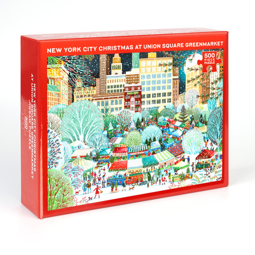 New York City Christmas at Union Square Greenmarket Jigsaw Puzzle by Union Square & Co., Jo Parry, 9781454948209