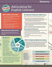 TESOL Zip Guide: Advocating for English Learners by Heather Linville, James Whiting, 9781953745088