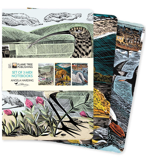Angela Harding: Wildlife Set of 3 Midi Notebooks by Flame Tree Studio, 9781804172193